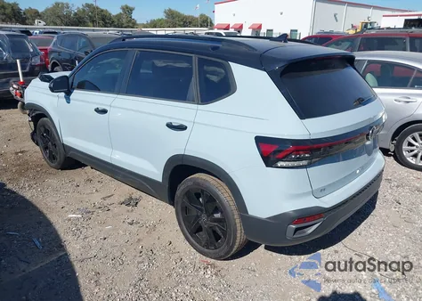 2025 Volkswagen Taos 1.5T Se Black z USA, uszkodzony, nr VIN 3VV3C7B21SM062262